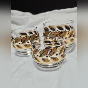 Federal Laurel Leaf Roly Poly Glassware Set